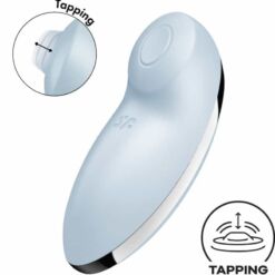 Comprar SATISFYER - TAP & CLIMAX 2 VIBRADOR & ESTIMULADOR AZUL al mejor precio - Envíos Discretos
