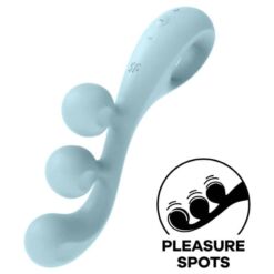 Comprar SATISFYER - TRI BALL 2 MULTI VIBRADOR AZUL al mejor precio - Envíos Discretos