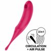 Comprar SATISFYER - TWIRLING PRO ESTIMULADOR Y VIBRADOR ROJO al mejor precio - Envíos Discretos