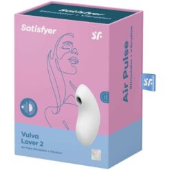 Comprar SATISFYER - VULVA LOVER 2 ESTIMULADOR Y VIBRADOR BLANCO al mejor precio - Envíos Discretos