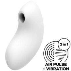 Comprar SATISFYER - VULVA LOVER 2 ESTIMULADOR Y VIBRADOR BLANCO al mejor precio - Envíos Discretos