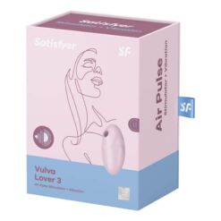 Comprar SATISFYER - VULVA LOVER 3 ESTIMULADOR Y VIBRADOR ROSA al mejor precio - Envíos Discretos