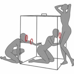 Comprar SECRET DOME - KINK CLUB CABINA SCANDALE NEGRO & ROJO al mejor precio - Envíos Discretos