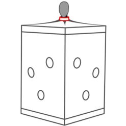 Comprar SECRET DOME - KINK CLUB CABINA SCANDALE NEGRO & ROJO al mejor precio - Envíos Discretos