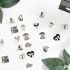 Comprar SECRET PLAY - SET DE 10 TATTOOS TEMPORALES KINKY COLLECTION al mejor precio - Envíos Discretos