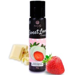 Comprar SECRETPLAY - GEL SWEET LOVE FRESA Y CHOCOLATE BLANCO 60 ML al mejor precio - Envíos Discretos