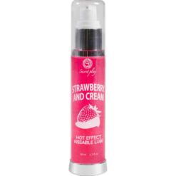Comprar SECRETPLAY - LUBRICANTE 2-1 EFECTO CALOR FRESA&NATA 50 ML al mejor precio - Envíos Discretos