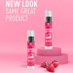 Comprar SECRETPLAY - LUBRICANTE 2-1 EFECTO CALOR FRESA&NATA 50 ML al mejor precio - Envíos Discretos