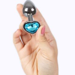 Comprar SECRETPLAY - METAL BUTT PLUG CORAZÓN AZUL TALLA S 7 CM al mejor precio - Envíos Discretos