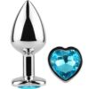 Comprar SECRETPLAY - METAL BUTT PLUG CORAZÓN AZUL TALLA S 7 CM al mejor precio - Envíos Discretos
