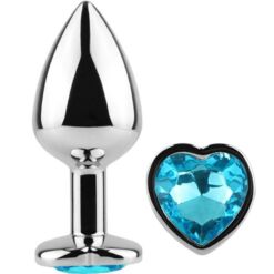 Comprar SECRETPLAY - METAL BUTT PLUG CORAZÓN AZUL TALLA S 7 CM al mejor precio - Envíos Discretos
