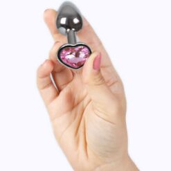 Comprar SECRETPLAY - METAL BUTT PLUG CORAZÓN FUCSIA TALLA S 7 CM al mejor precio - Envíos Discretos