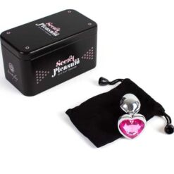 Comprar SECRETPLAY - METAL BUTT PLUG CORAZÓN FUCSIA TALLA S 7 CM al mejor precio - Envíos Discretos