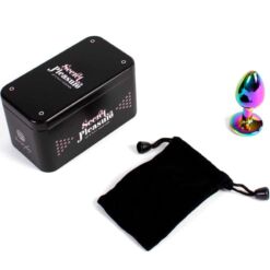 Comprar SECRETPLAY - METAL BUTT PLUG MULTICOLOR TALLA S 7 CM al mejor precio - Envíos Discretos