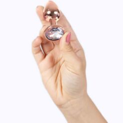 Comprar SECRETPLAY - METAL BUTT PLUG ORO ROSA TALLA S 7 CM al mejor precio - Envíos Discretos