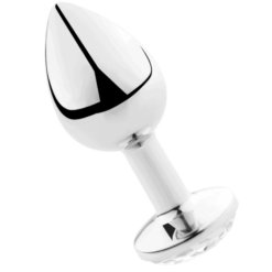 Comprar SECRETPLAY - PLUG ANAL ALUMINIO TRANSPARENTE 8 CM al mejor precio - Envíos Discretos