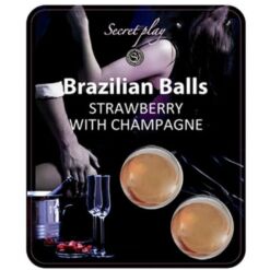 Comprar SECRETPLAY - SET 2 BRAZILIAN BALLS FRESAS CON CAVA al mejor precio - Envíos Discretos