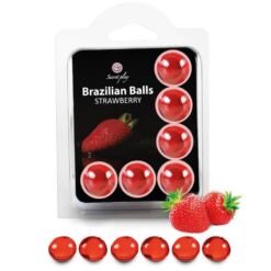 Comprar SECRETPLAY - SET 6 BRAZILIAN BALLS FRESA al mejor precio - Envíos Discretos