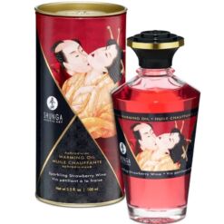Comprar SHUNGA - ACEITE MASAJE EFECTO CALOR FRESAS Y CAVA 100 ML al mejor precio - Envíos Discretos