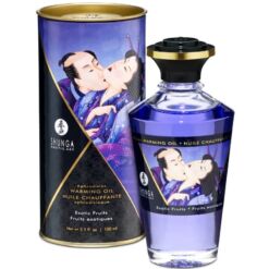 Comprar SHUNGA - ACEITE MASAJE EFECTO CALOR SABOR FRUTAS EXÓTICAS 100 ML al mejor precio - Envíos Discretos