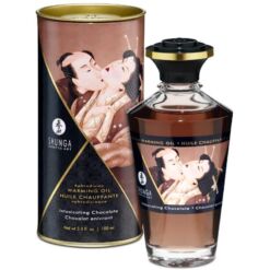 Comprar SHUNGA - ACEITE MASAJE EFECTO CALOR SABOR INTENSO CHOCOLATE 100 ML al mejor precio - Envíos Discretos