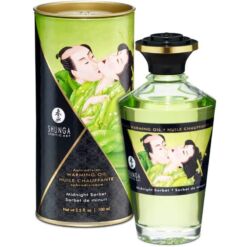 Comprar SHUNGA - ACEITE MASAJE EFECTO CALOR SABOR SORBETE DE MEDIANOCHE 100 ML al mejor precio - Envíos Discretos