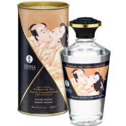 Comprar SHUNGA - ACEITE MASAJE EFECTO CALOR SABOR VAINILLA 100 ML al mejor precio - Envíos Discretos