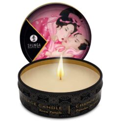 Comprar SHUNGA - MINI CARESS BY CANDELIGHT VELA MASAJE ROSAS 30 ML al mejor precio - Envíos Discretos