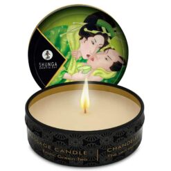 Comprar SHUNGA - MINI CARESS BY CANDELIGHT VELA MASAJE TÉ VERDE 30 ML al mejor precio - Envíos Discretos
