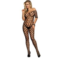 Comprar SUBBLIME - 951719 BODYSTOCKING DE REJILLA HOMBROS DESCUBIERTOS NEGRO TALLA ÚNICA al mejor precio - Envíos Discretos