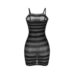 Comprar SUBBLIME - 951733 VESTIDO DE REJILLA CON FRANJAS NEGRO TALLA ÚNICA al mejor precio - Envíos Discretos