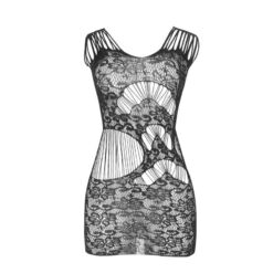 Comprar SUBBLIME - 951771 VESTIDO LARGO ESPALDA ABIERTA DE REJILLA NEGRO TALLA ÚNICA al mejor precio - Envíos Discretos