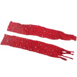 Comprar SUBBLIME - 952181 BODYSTOCKING DE REJILLA CON GUANTES Y DIAMANTES ROJO TALLA ÚNICA al mejor precio - Envíos Discretos