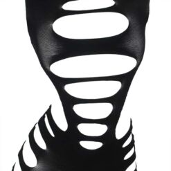 Comprar SUBBLIME - 952266 VESTIDO DE REJILLA ELÁSTICO MANGA LARGA NEGRO TALLA ÚNICA al mejor precio - Envíos Discretos