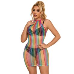 Comprar SUBBLIME - 952341 VESTIDO DE REJILLA ARCOIRIS TALLA ÚNICA al mejor precio - Envíos Discretos