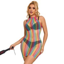 Comprar SUBBLIME - 952341 VESTIDO DE REJILLA ARCOIRIS TALLA ÚNICA al mejor precio - Envíos Discretos