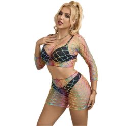 Comprar SUBBLIME - 952440 SET DE REJILLA 2 PIEZAS MANGA LARGA ARCOIRIS TALLA ÚNICA al mejor precio - Envíos Discretos