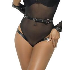 Comprar SUBBLIME - 953690 ESPOSAS CON CINTURÓN BONDAGE NEGRO TALLA ÚNICA al mejor precio - Envíos Discretos