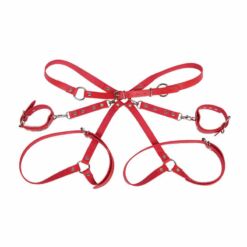 Comprar SUBBLIME - 953706 ESPOSAS CON CINTURÓN BONDAGE ROJO TALLA ÚNICA al mejor precio - Envíos Discretos