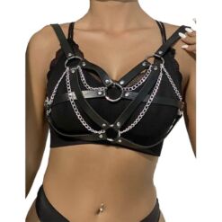 Comprar SUBBLIME - 953713 CINTURÓN DE BONDAGE PUNK HEBILLA METAL NEGRO TALLA ÚNICA al mejor precio - Envíos Discretos