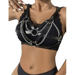 Comprar SUBBLIME - 953713 CINTURÓN DE BONDAGE PUNK HEBILLA METAL NEGRO TALLA ÚNICA al mejor precio - Envíos Discretos