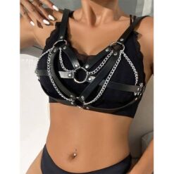 Comprar SUBBLIME - 953713 CINTURÓN DE BONDAGE PUNK HEBILLA METAL NEGRO TALLA ÚNICA al mejor precio - Envíos Discretos