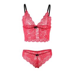 Comprar SUBBLIME - 953898 SET 3 PIEZAS ENCAJE Y SATEN ROJO S/M al mejor precio - Envíos Discretos