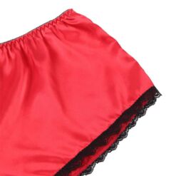 Comprar SUBBLIME - 953904 SET 3 PIEZAS ENCAJE Y SATEN ROJO L/XL al mejor precio - Envíos Discretos