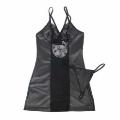 Comprar SUBBLIME - 954178 VESTIDO + TANGA CUERO NEGRO L/XL al mejor precio - Envíos Discretos