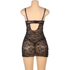 Comprar SUBBLIME - 954185 BABYDOLL DE ENCAJE CON TIRANTES AJUSTABLES NEGRO S/M al mejor precio - Envíos Discretos
