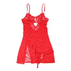 Comprar SUBBLIME - 954208 BABYDOLL DE ENCAJE CON TIRANTES AJUSTABLES ROJO S/M al mejor precio - Envíos Discretos