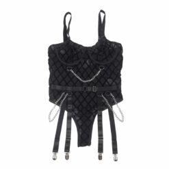 Comprar SUBBLIME - 954260 BODY CON CADENAS + LIGUEROS NEGRO S/M al mejor precio - Envíos Discretos