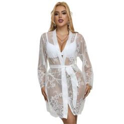 Comprar SUBBLIME - 954369 CAMISÓN DE MANGA LARGA CON DISEÑO FLORAL BLANCO S/M al mejor precio - Envíos Discretos