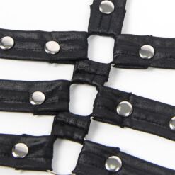 Comprar SUBBLIME - 954406 VESTIDO BONDAGE DE CUERO NEGRO S/M al mejor precio - Envíos Discretos